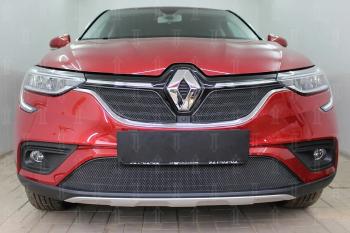 5 999 р.  Защита радиатора (верх, 2 части) Стрелка11 PREMIUM  Renault Arkana (2019-2025) (черная)  с доставкой в г. Воронеж. Увеличить фотографию 2