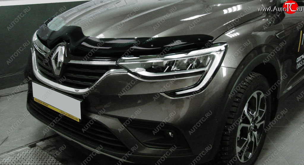 3 299 р. Дефлектор капота SIM  Renault Arkana (2019-2025)  с доставкой в г. Воронеж