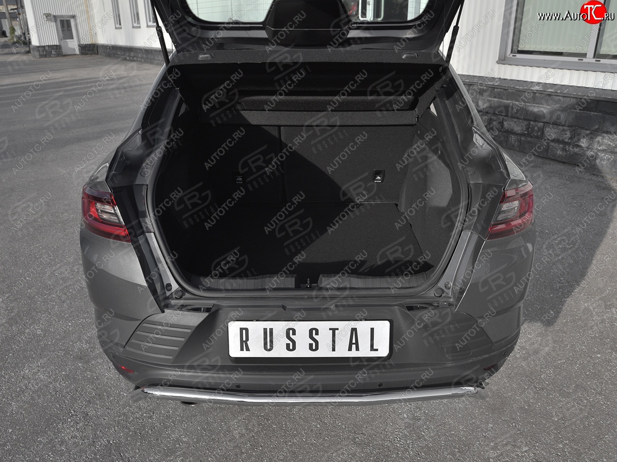 699 р. Защитная накладка заднего бампера Russtal  Renault Arkana (2019-2025) (Нержавейка шлифованная)  с доставкой в г. Воронеж