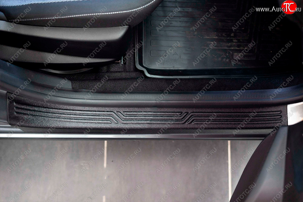 3 509 р. Накладки порожков салона RA Renault Arkana (2019-2025) (Передние)  с доставкой в г. Воронеж