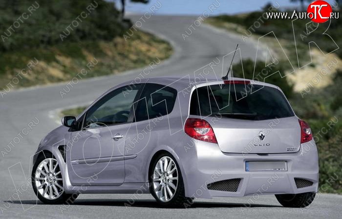 28 999 р. Задний бампер R1 Renault Clio BR дорестайлинг, хэтчбэк 5 дв. (2005-2009)  с доставкой в г. Воронеж