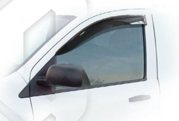 Дефлектора окон CA-Plastic Renault Dokker (2012-2025) (Classic полупрозрачный, Без хром.молдинга)