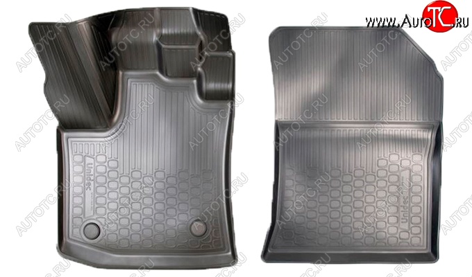 1 499 р. Коврики салонные Noplast (3D, передние)  Renault Dokker (2012-2025) (Черные)  с доставкой в г. Воронеж