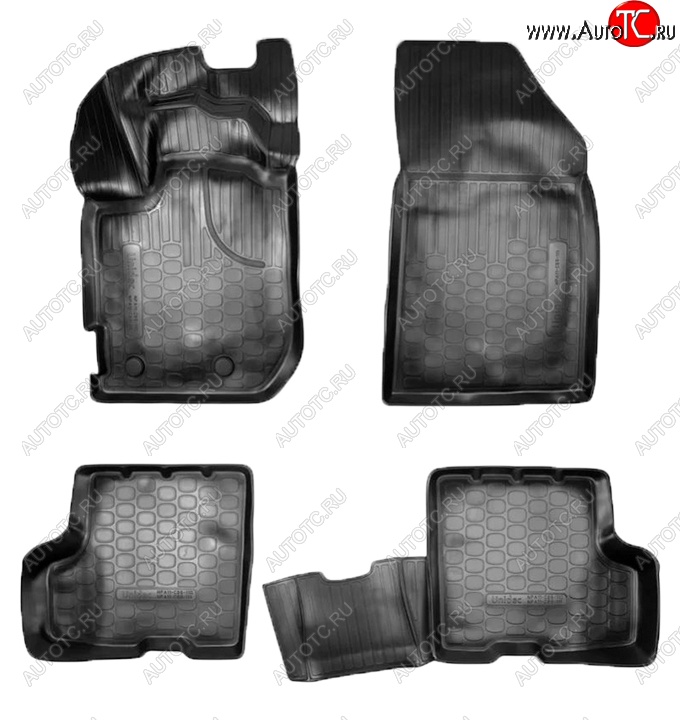2 299 р. Коврики салонные Noplast (3D, без ящика под сидением)  Renault Duster  HM (2021-2024) рестайлинг (Черные)  с доставкой в г. Воронеж