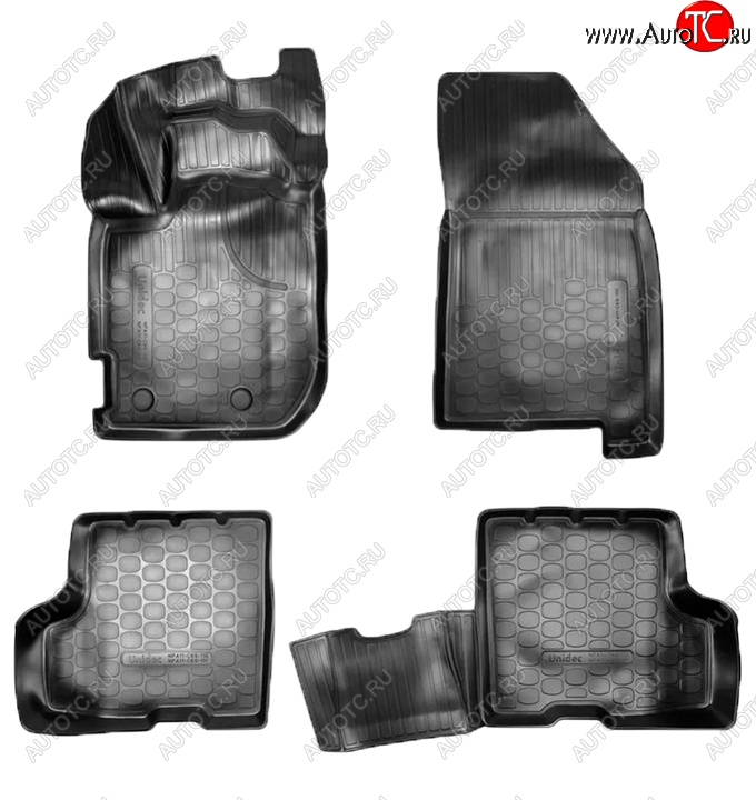 2 299 р. Коврики салонные Noplast (3D, с ящиком под сидением)  Renault Duster  HM (2021-2024) рестайлинг (Черные)  с доставкой в г. Воронеж