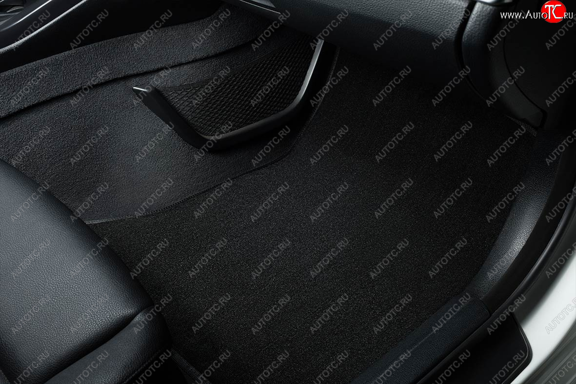 2 889 р. Коврики в салон SEINTEX LUX (ВОРС, комплект, 4WD) Renault Duster HM рестайлинг (2021-2024) (Цвет: черный)  с доставкой в г. Воронеж