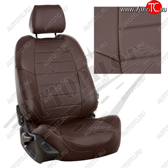 13 849 р. Чехлы сидений AUTOPILOT Экокожа (задняя спинка 40/60)  Renault Duster  HM (2021-2024) рестайлинг (Шоколад + Шоколад)  с доставкой в г. Воронеж