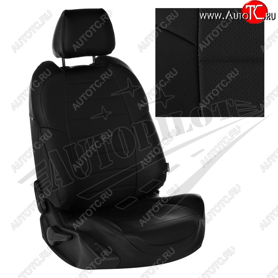 8 399 р. Чехлы сидений AUTOPILOT Экокожа (40/60, 2 П- и 3 Г-образных подголовника)  Renault Duster  HM (2021-2024) рестайлинг (Черный + Черный)  с доставкой в г. Воронеж