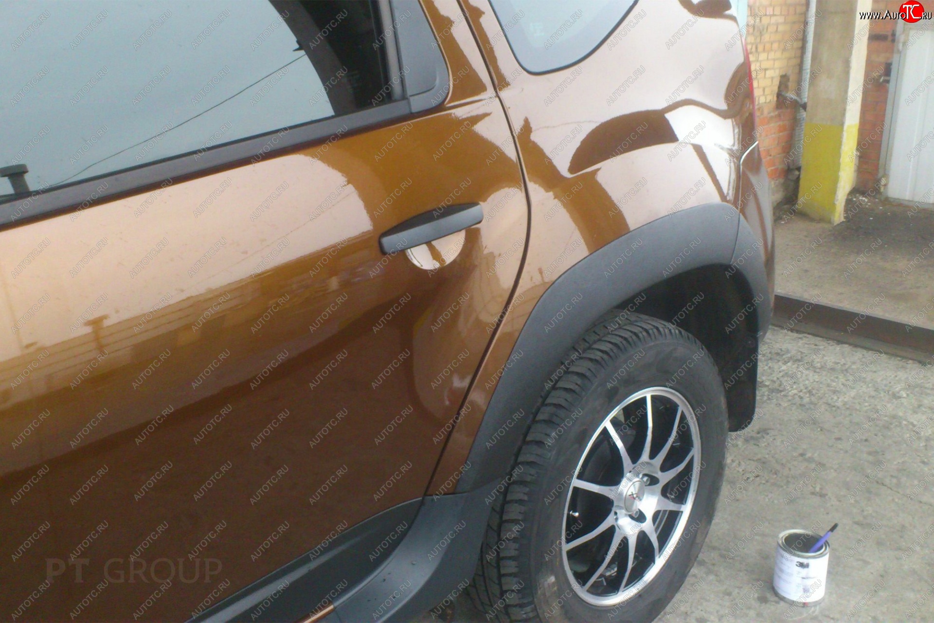 6 099 р. Комплект накладок на колёсные арки Petroil Tuning  Renault Duster  HS (2015-2021) рестайлинг (Текстурная поверхность)  с доставкой в г. Воронеж