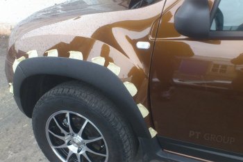 6 099 р. Комплект накладок на колёсные арки Petroil Tuning  Renault Duster  HS (2015-2021) рестайлинг (Текстурная поверхность)  с доставкой в г. Воронеж. Увеличить фотографию 4