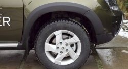 7 749 р. Накладки на колёсные арки RA Renault Duster HS рестайлинг (2015-2021) (Неокрашенные)  с доставкой в г. Воронеж. Увеличить фотографию 3