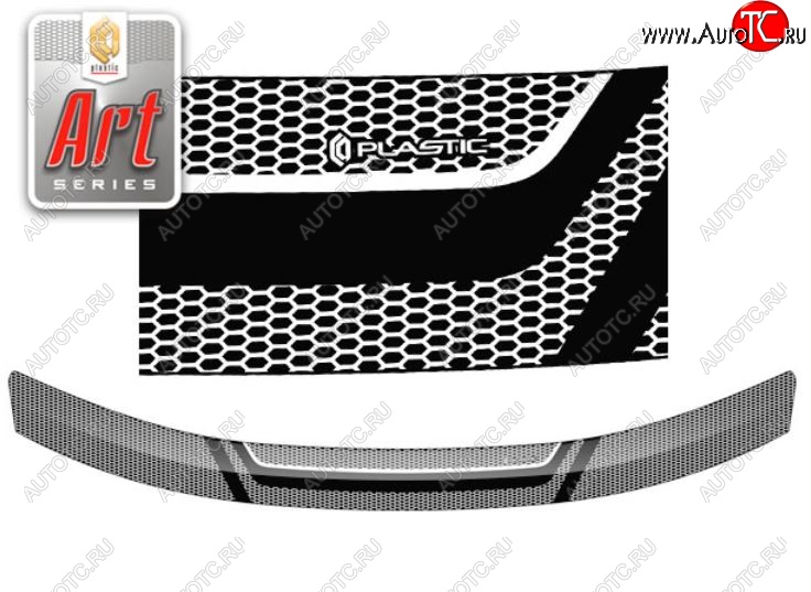 2 159 р. Дефлектор капота CA-Plastiс  Renault Duster  HS (2015-2021) рестайлинг (серия Art графит)  с доставкой в г. Воронеж