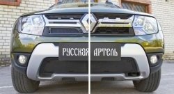 1 239 р. Защитная сетка решетки радиатора РА Renault Duster HS рестайлинг (2015-2021)  с доставкой в г. Воронеж. Увеличить фотографию 4