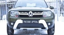 1 299 р. Зимняя заглушка решетки переднего бампера РА Renault Duster HS рестайлинг (2015-2021)  с доставкой в г. Воронеж. Увеличить фотографию 2