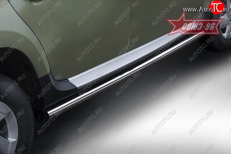 17 549 р. Защита порогов Souz-96 (d60) Renault Duster HS рестайлинг (2015-2021)  с доставкой в г. Воронеж