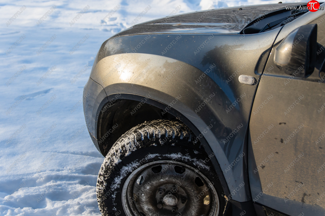 4 099 р. Защитные накладки на арки ArtForm Renault Duster HS рестайлинг (2015-2021) (Поверхность: шагрень)  с доставкой в г. Воронеж