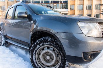 4 099 р. Защитные накладки на арки ArtForm Renault Duster HS рестайлинг (2015-2021) (Поверхность: шагрень)  с доставкой в г. Воронеж. Увеличить фотографию 4