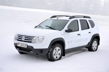 4 979 р. Пластиковые пороги Petroil Tuning ❞Чистые штаны❝  Renault Duster  HS (2010-2021) дорестайлинг, рестайлинг (Тисненый пластик)  с доставкой в г. Воронеж. Увеличить фотографию 3