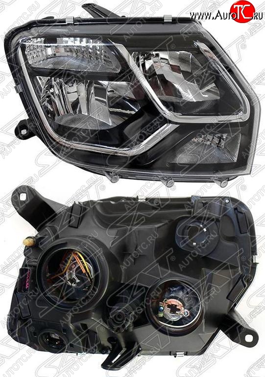 4 099 р. Правая фара SAT Renault Duster HS рестайлинг (2015-2021)  с доставкой в г. Воронеж