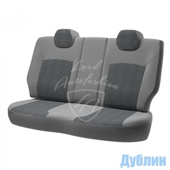 5 399 р. Чехлы для сидений Lord Autofashion Дублин (жаккард, 60/40) Renault Duster HS рестайлинг (2015-2021) (Оникс серый, вставка Сеул серый)  с доставкой в г. Воронеж. Увеличить фотографию 5