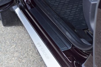839 р. Пороги накладки передних дверей Petroil Tuning Renault Duster HS дорестайлинг (2010-2015)  с доставкой в г. Воронеж. Увеличить фотографию 3