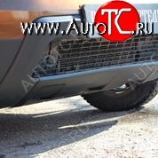 3 489 р. Накладка переднего бампера RA  Renault Duster  HS (2010-2015) дорестайлинг (Поверхность шагрень (черная))  с доставкой в г. Воронеж