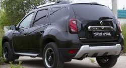 2 899 р. Защитная накладка на задний бампер RA  Renault Duster  HS (2010-2021) дорестайлинг, рестайлинг  с доставкой в г. Воронеж. Увеличить фотографию 3