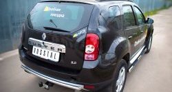 6 399 р. Одинарная защита заднего бампера из трубы диаметром 42 мм (4x4) SLITKOFF Renault Duster HS дорестайлинг (2010-2015)  с доставкой в г. Воронеж. Увеличить фотографию 4