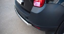 13 549 р. Одинарная защита заднего бампера из трубы диаметром 63 мм (4x2) SLITKOFF  Renault Duster  HS (2010-2015) дорестайлинг  с доставкой в г. Воронеж. Увеличить фотографию 4