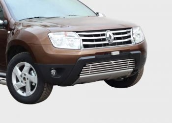 Декоративный элемент воздухозаборника Souz96 Renault Duster  HS (2010-2015) дорестайлинг (хром загл. d16)