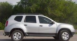 4 069 р. Накладки на двери Petroil Tuning Renault Duster HS дорестайлинг (2010-2015) (Тисненый пластик)  с доставкой в г. Воронеж. Увеличить фотографию 3