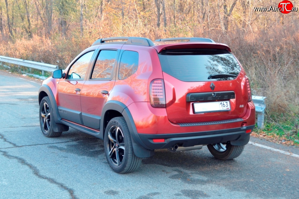 1 249 р. Накладка защитная на верх заднего бампера Kart RS DL Renault Duster HS дорестайлинг (2010-2015)  с доставкой в г. Воронеж