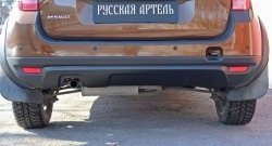 4 999 р. Накладка на задний бампер RA Renault Duster HS дорестайлинг (2010-2015) (Поверхность шагрень (серый металлик))  с доставкой в г. Воронеж. Увеличить фотографию 5