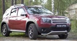 2 199 р. Защитная сетка решетки переднего бампера (c дхо и обвесом) РА  Renault Duster  HS (2010-2015) дорестайлинг  с доставкой в г. Воронеж. Увеличить фотографию 3