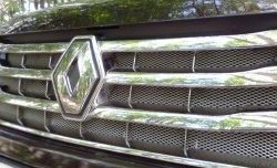 749 р. Защитная сетка решетки радиатора РА (черная)  Renault Duster  HS (2010-2015) дорестайлинг  с доставкой в г. Воронеж. Увеличить фотографию 2