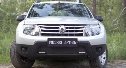 2 559 р. Защитная сетка решетки переднего бампера (с дхо без обвеса) РА Renault Duster HS дорестайлинг (2010-2015)  с доставкой в г. Воронеж. Увеличить фотографию 3