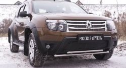 1 239 р. Зимняя заглушка решетки переднего бампера (без дхо и без обвеса) РА Renault Duster HS дорестайлинг (2010-2015)  с доставкой в г. Воронеж. Увеличить фотографию 3