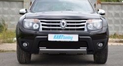 1 049 р. Заглушка в воздухозаборник бампера Kart RS Renault Duster HS дорестайлинг (2010-2015) (Заглушка под ДХО снизу, Тисненные)  с доставкой в г. Воронеж. Увеличить фотографию 4