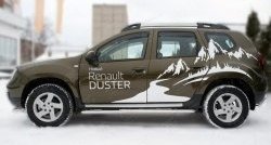 77 999 р. Широкая защита порогов (рестайлинг) Russtal Renault Duster HS дорестайлинг (2010-2015) (Защита порогов с со скосами на торцах (вариант 1))  с доставкой в г. Воронеж. Увеличить фотографию 4