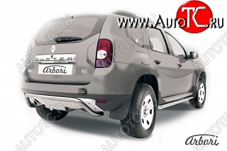 17 799 р. Защита заднего бампера Arbori Renault Duster HS дорестайлинг (2010-2015)  с доставкой в г. Воронеж
