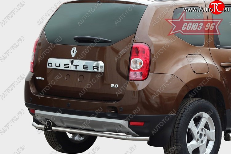 8 414 р. Защита заднего бампера 4x2 Souz-96 (d42)  Renault Duster  HS (2010-2015) дорестайлинг  с доставкой в г. Воронеж