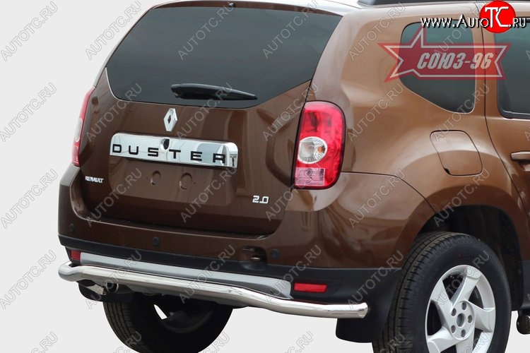 9 899 р. Защита заднего бампера Souz-96 (d60)  Renault Duster  HS (2010-2015) дорестайлинг  с доставкой в г. Воронеж