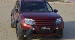 8 549 р. Накладка-кенгурятник Kart RS Renault Duster HS дорестайлинг (2010-2015) (Неокрашенная)  с доставкой в г. Воронеж. Увеличить фотографию 6