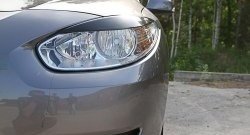 1 279 р. Реснички RA на фары дорестайлинг  Renault Fluence (2010-2012) дорестайлинг (Неокрашенные)  с доставкой в г. Воронеж. Увеличить фотографию 3