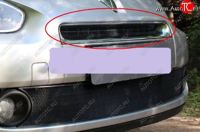 1 469 р. Сетка в решетку радиатора Russtal Renault Fluence дорестайлинг (2010-2012) (черная)  с доставкой в г. Воронеж