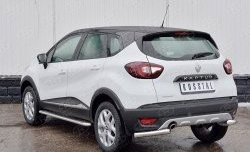13 849 р. Защита заднего бампера (Ø63 мм уголки, нержавейка) SLITKOFF Renault Kaptur дорестайлинг (2016-2020)  с доставкой в г. Воронеж. Увеличить фотографию 2