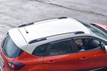7 899 р. Рейлинги Petroil Tuning Renault Kaptur дорестайлинг (2016-2020) (Цвет: серебристый муар)  с доставкой в г. Воронеж. Увеличить фотографию 2