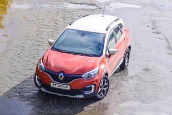 7 899 р. Рейлинги Petroil Tuning  Renault Kaptur (2016-2025) дорестайлинг, рестайлинг (Цвет: черный муар)  с доставкой в г. Воронеж. Увеличить фотографию 3