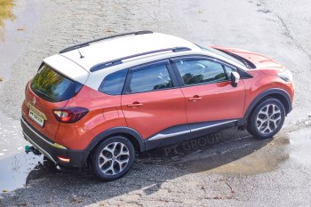 7 899 р. Рейлинги Petroil Tuning  Renault Kaptur (2016-2025) дорестайлинг, рестайлинг (Цвет: черный муар)  с доставкой в г. Воронеж. Увеличить фотографию 4