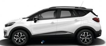 8 649 р. Рейлинги АПС  Renault Kaptur (2016-2025) дорестайлинг, рестайлинг (Черные, без поперечин)  с доставкой в г. Воронеж. Увеличить фотографию 2